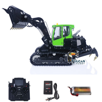 LESU LR636 1/14 Metal RC Hydraulic Loader B0014 RTR Brushless Drive Motor Tail Hook Rear Plow PL18EV Lite Remote Controller 4 Ways Directional Valve Sound Light System
