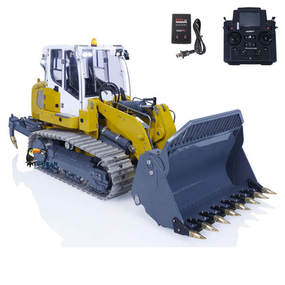LESU LR636 1/14 Metal RC Hydraulic Loader B0014 RTR Brushless Drive Motor Tail Hook Rear Plow PL18EV Lite Remote Controller 4 Ways Directional Valve Sound Light System