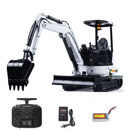 LESU PC30 1/14 Metal RC Hydraulic Excavator B0003 RTR 6CH Reversing Valve Mini Digger Brushless Rotary Drive Motor Sound & Light FrSky X14 Controller