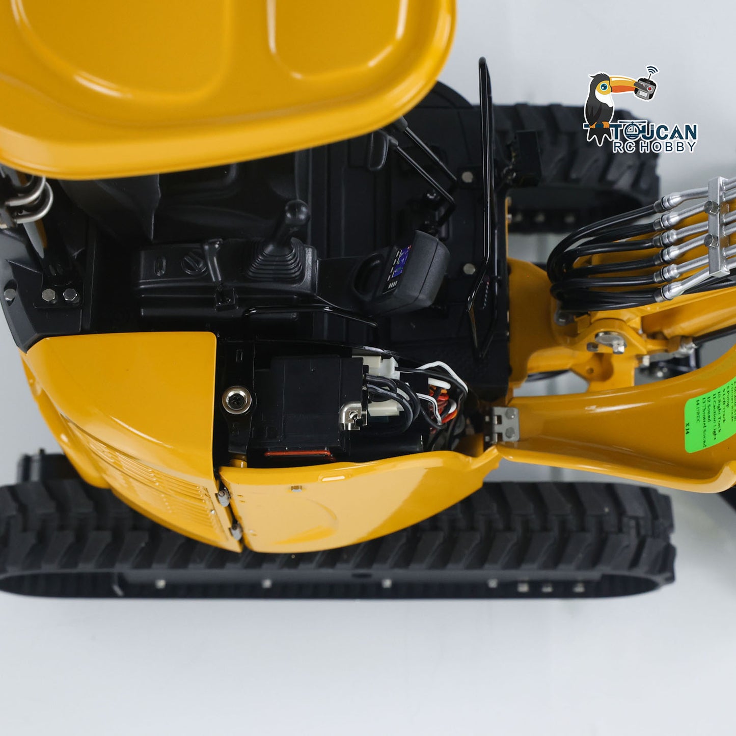LESU PC30 1/14 Metal RC Hydraulic Excavator B0003 RTR 6CH Reversing Valve Mini Digger Brushless Rotary Drive Motor Sound & Light FrSky X14 Controller