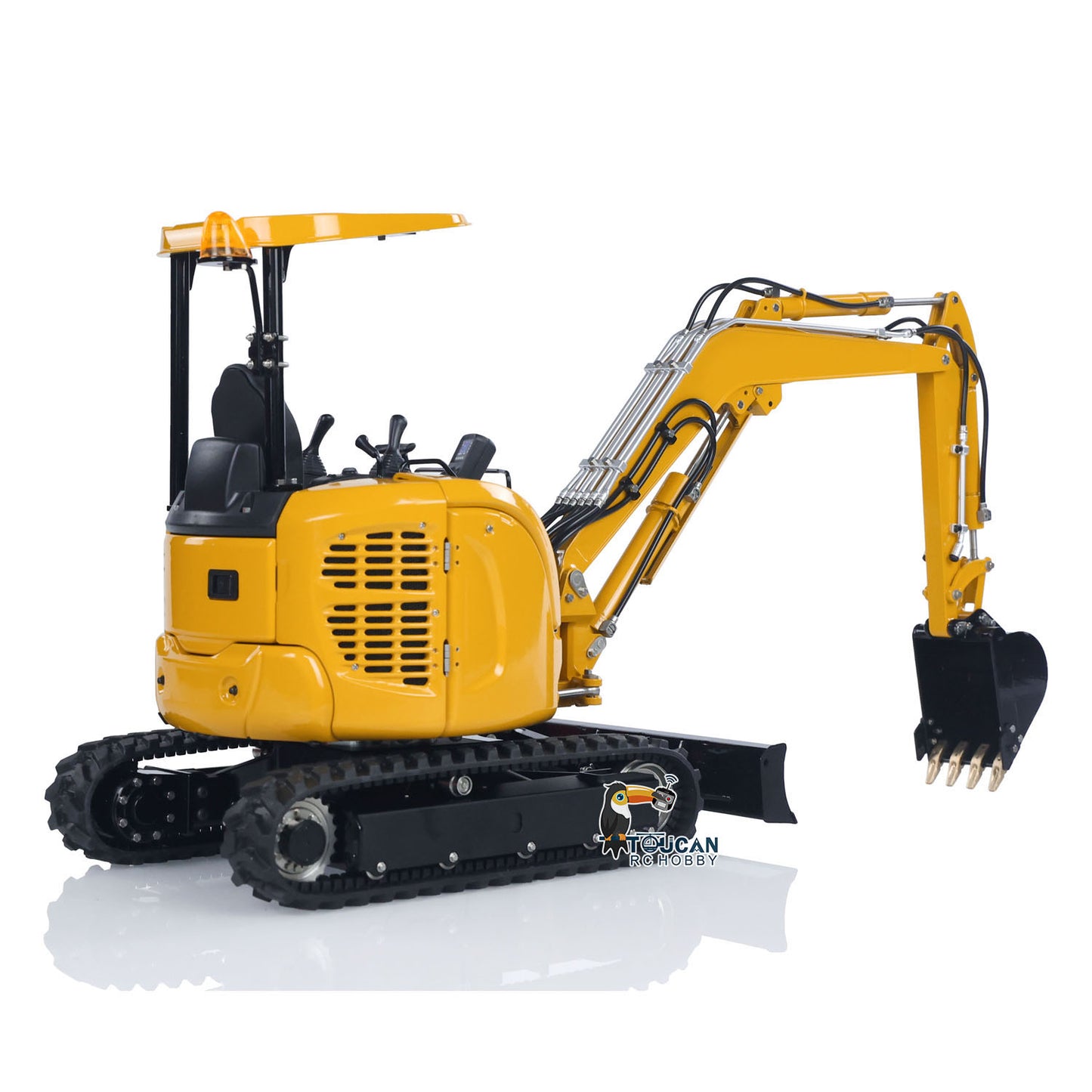 LESU PC30 1/14 Metal RC Hydraulic Excavator B0003 RTR 6CH Reversing Valve Mini Digger Brushless Rotary Drive Motor Sound & Light FrSky X14 Controller