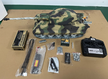 TOUCAN RC HOBBY Free Shipping CN Stock Second-hand Henglong 1/16 7.0 Customized King Tiger RC Tank FPV Barrel Recoil 3888A Metal