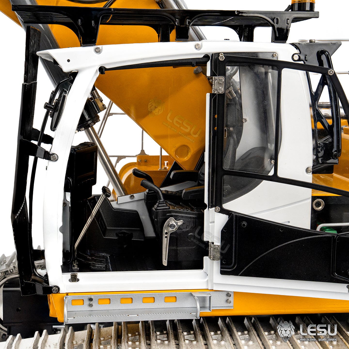 RC engineering machine 1/14 LR956 hydraulic excavator yellow painted