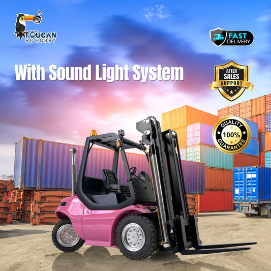 1/14 RC RTR LESU Hydraulic Pre-assembled Heavy forklift Light Sound System Pump Valve Motor TOUCAN
