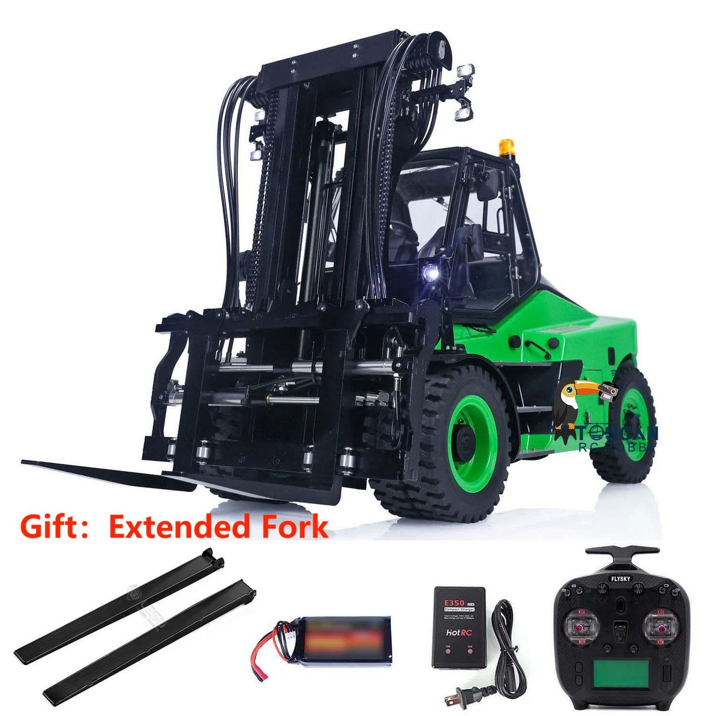 LESU 1/14 RTR Hydraulic RC Forklift Aoue-LD160S for Truck Painted Assembled Model W/ Openable Door Sound Light System