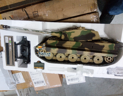 Free Shipping Second Hand US Stock 2.4G Henglong 1/16 Scale 7.0 Plastic German King Tiger RTR RC Tank Model 3888A