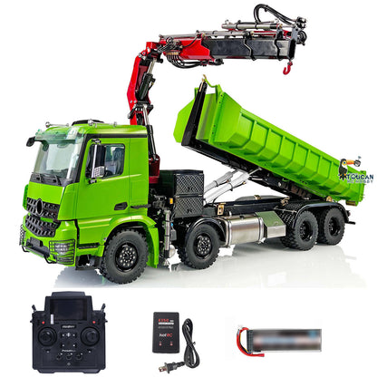 Lesu model ready to run remote control roll off tipper truck full vehicle
