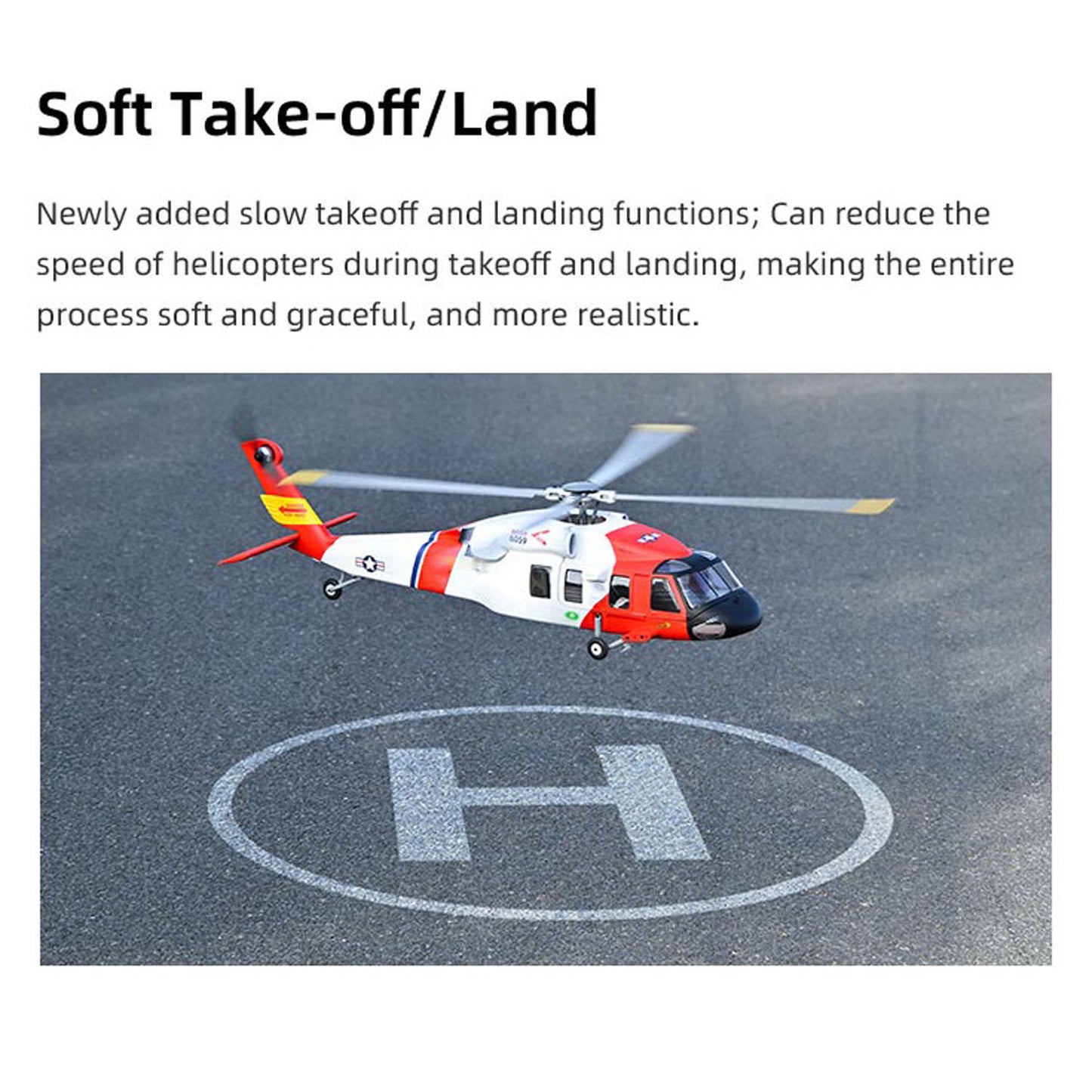 Pre-orderFLYWING MH-60T Jayhawk Remote Control Helicopter LED Light ACE Controller MH60T GPS ATT Mode One Key Return Beidou Positioning