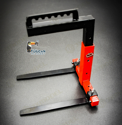 JXModel Metal Operation Cage Fork Telescopic Spreader Cargo Bucket for 1/14 RC Hydraulic Crane Truck F1650 F1650-TD DIY Parts for Enthusiast