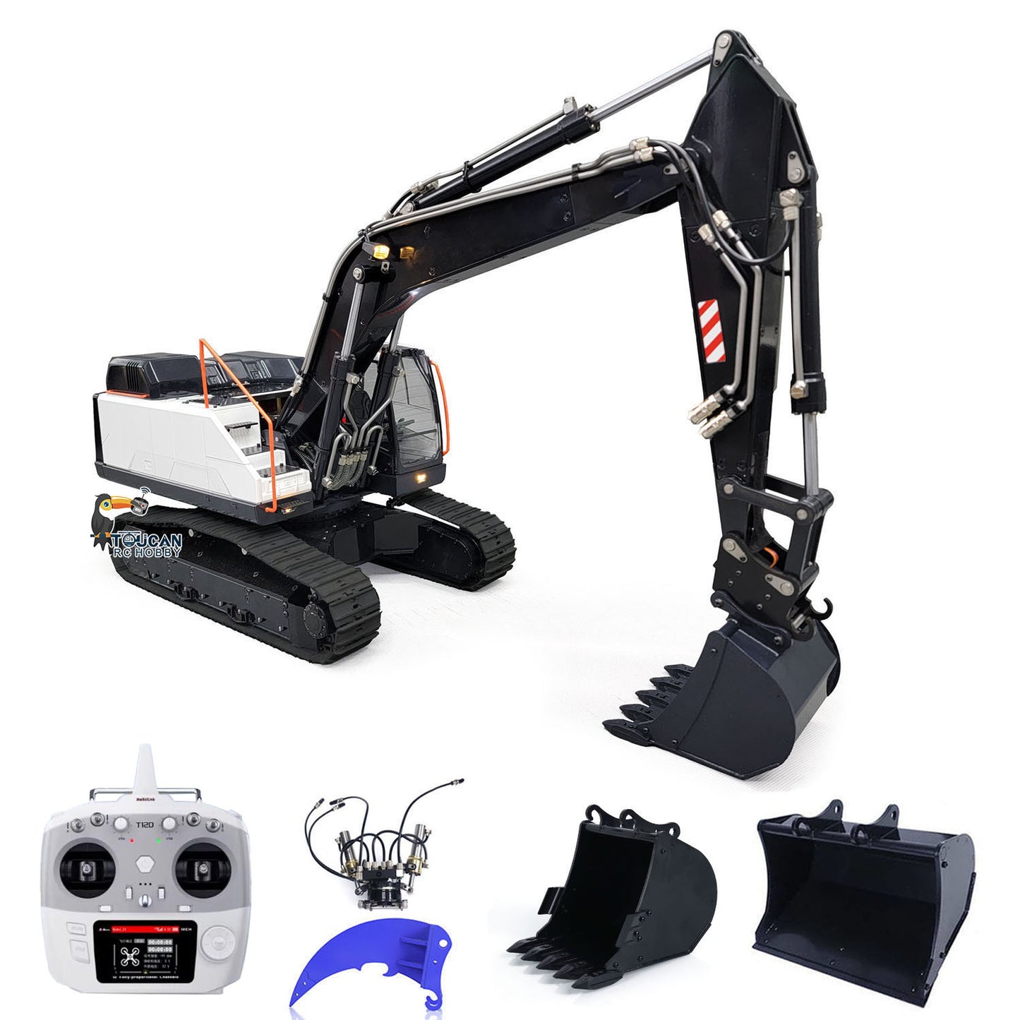 MT Model EC380 1/14 Metal RC Hydraulic Excavator PNP Tiltable Bucket Ripper