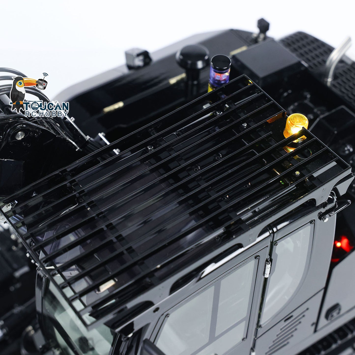Simulation metal digger five way directional valve preinstalled motor esc servo various functional lighting and sound unit
