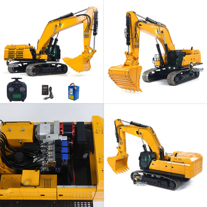 55KG Metal 1/12 RC Hydraulic Excavator 395F Remote Control Digger Dual Pump RTR Heavy Machine Flysky ST8 Radio Battery 6CH Valve