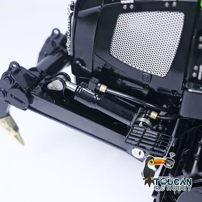 LESU LR636 1/14 Metal RC Hydraulic Loader B0014 RTR Brushless Drive Motor Tail Hook Rear Plow PL18EV Lite Remote Controller 4 Ways Directional Valve Sound Light System