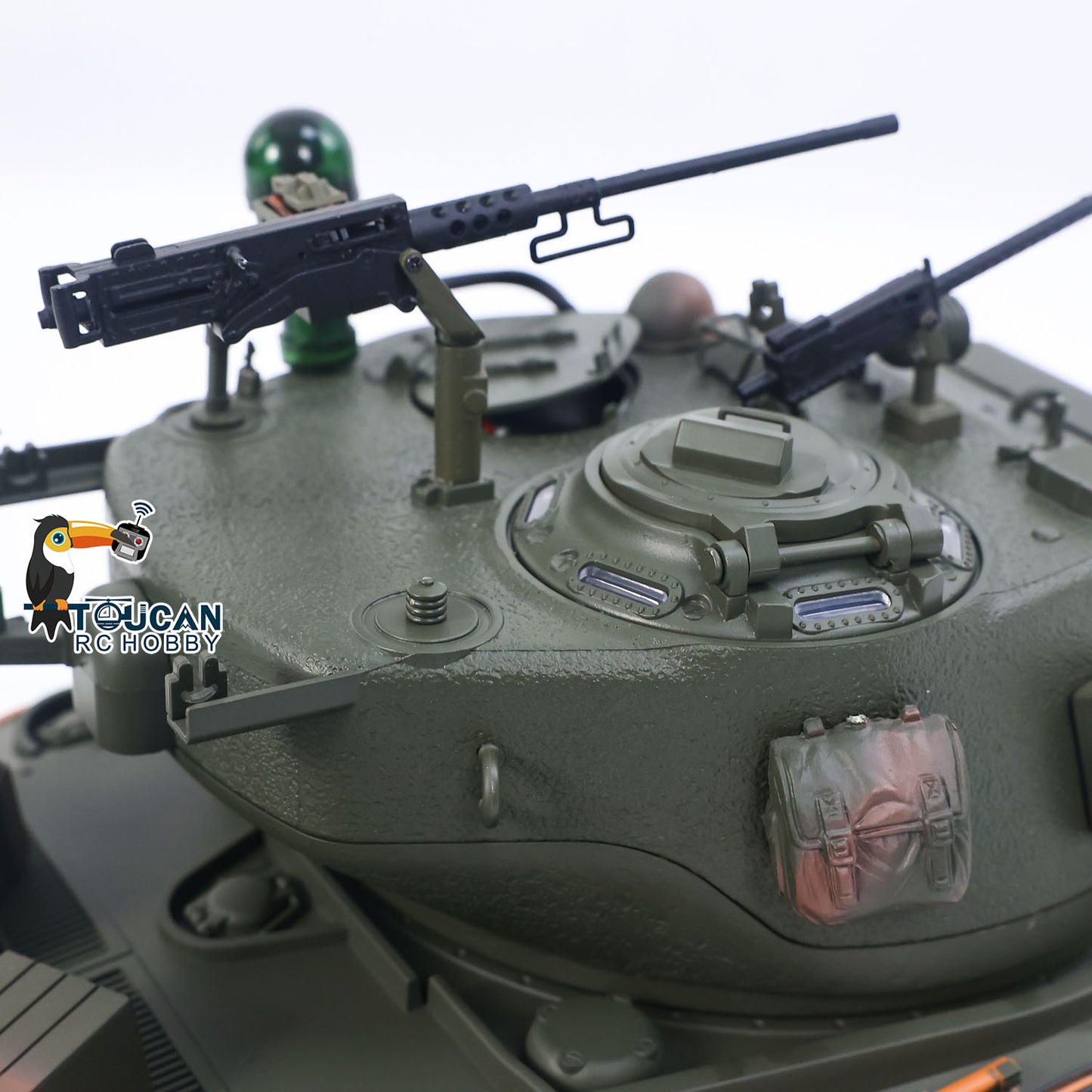 M4A3 rc tank infrared combat mode bb shooting smoke output howitzer equipped
