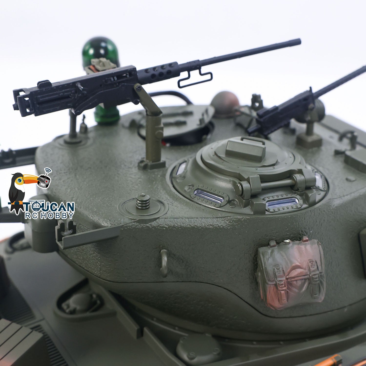 M4A3 rc tank infrared combat mode bb shooting smoke output howitzer equipped
