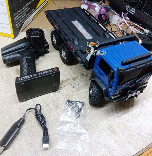 Free Shipping Second Hand US Stock CR18P Flatbed Truck 6x6 RTR RC Rock Crawler 1/18 Off-Road Truck 2-Speed Lights
