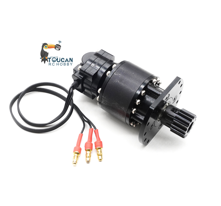 CUT Model HZ05 Metal Rotary Motor with Gear 3.5MM/3MM/MR30 Bullet Connector for 1/12 1/14 RC Hydraulic Excavator Construction Vehicle DIY Parts