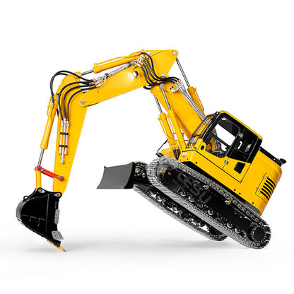 LESU AOUE ET26L 1/14 Metal RC Hydraulic Excavator B0012 Remote Controlled Construction Vehicle Light System Simulated GPS for DIY Hobby Collectors