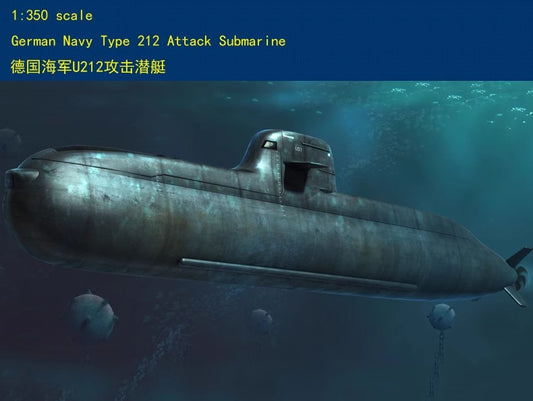 US STOCK Hobby Boss 83527 1/350 Scale Plastic German Navy U212 Attack Battle New Unassembled Unpainting Submarine Dunker Model