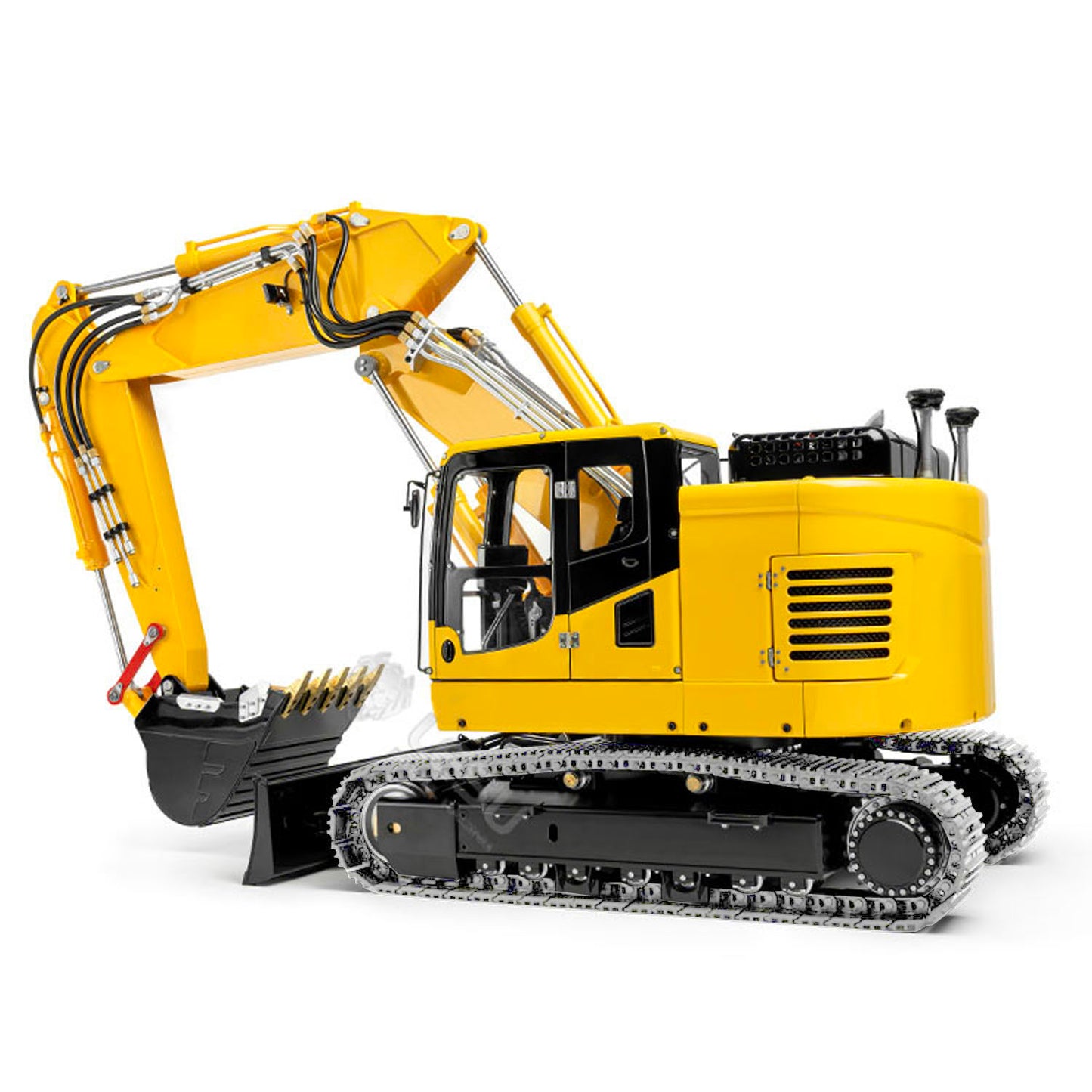 LESU AOUE ET26L 1/14 Metal RC Hydraulic Excavator B0012 Remote Controlled Construction Vehicle Light System Simulated GPS for DIY Hobby Collectors
