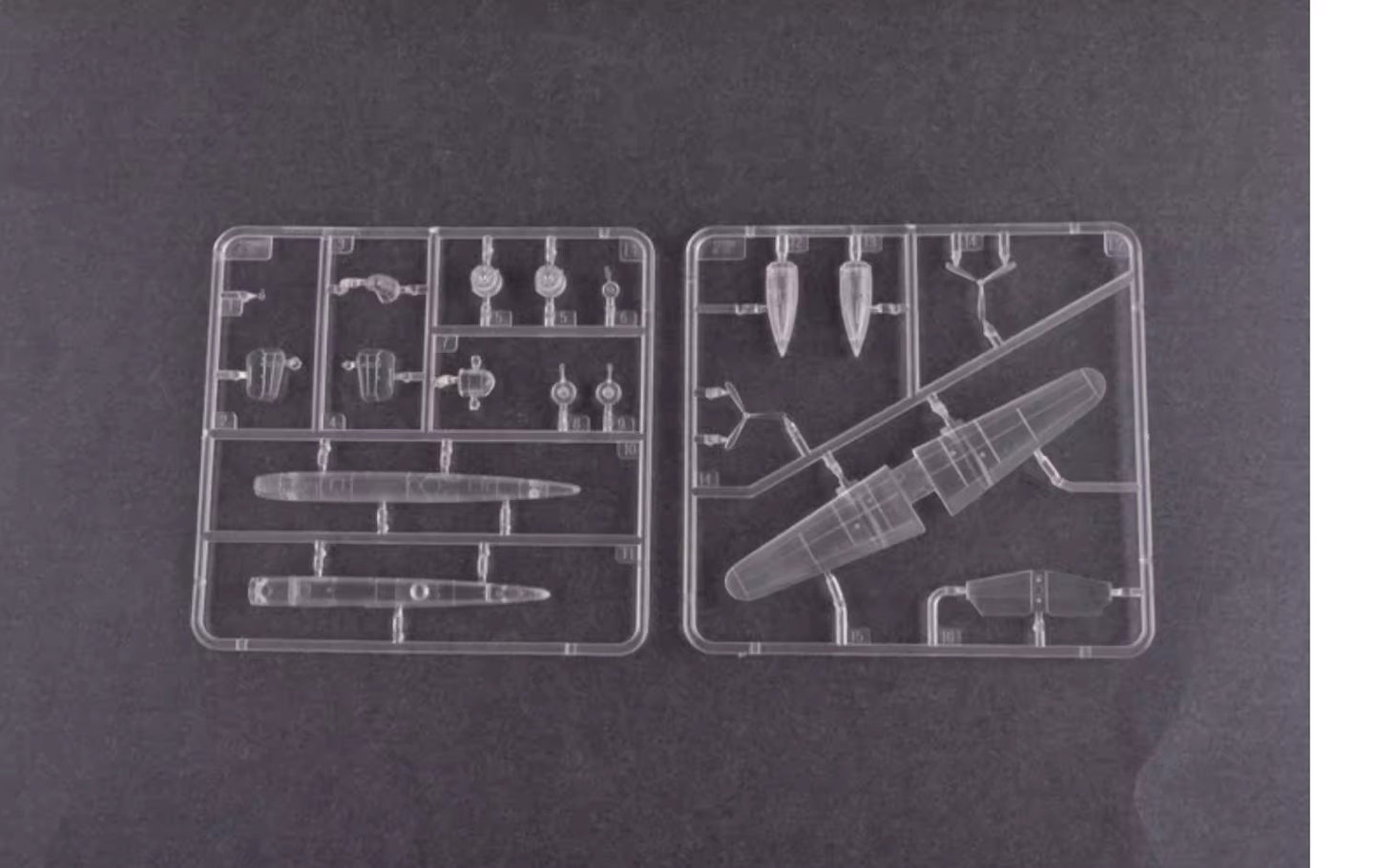 US Stock Trumpeter 04204 1/200 Scale Unassembled Unpainting Mitchell Bomber Fighter Aircraft Mini Plane Model Kit Toys Gifts