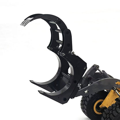 TOUCAN RC HOBBY MTModel Metal Tiltable Dozer Blade Reversible Bucket Fork Root Rake Sorting Grapple for 1/14 WA480 E260L Remote Control Loader DIY Parts