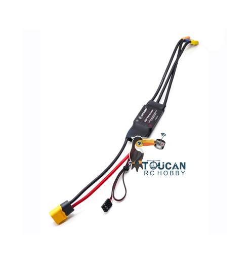 One-way 60A Brushless ESC for 5055 Pump 1/12 1/14 Hydraulic RC Excavator Dozer
