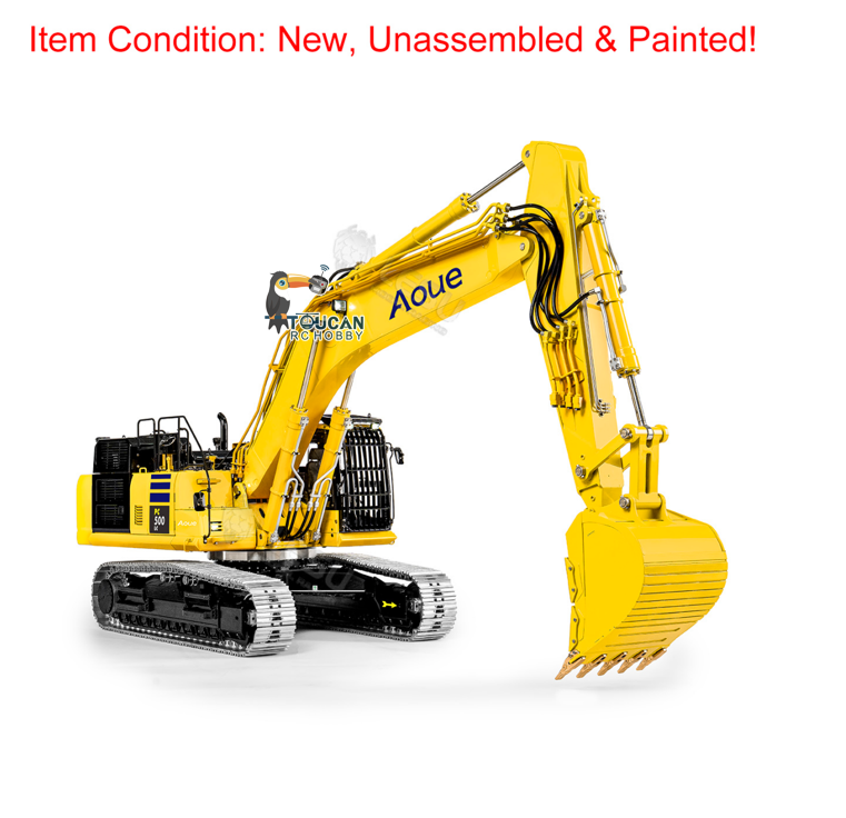 TOUCAN RC HOBBY Special Offer LESU Aoue PC500 1/14 Metal RC Hydraulic Tracked Excavator B0019 KIT 7Ways Valve Digger 3-4MPA Pump Light DIY Model