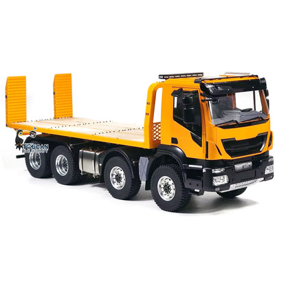 1/14 8X8 RC Hydraulic Wrecker Truck 2Speed Remote Control Road Rescue Vehicle CNC Axle Differential Locks Light System Battery