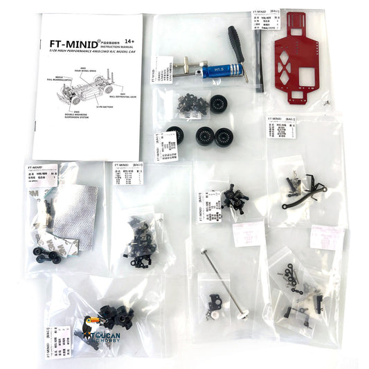 110mm Wheelbase Chassis KIT DIY 1/28 RC MINID 1/24 TAMIYA Racing Drift Car Model