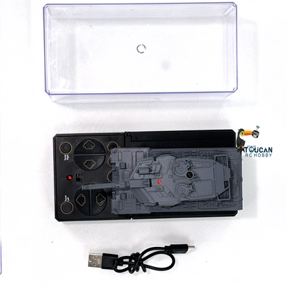 US Stock RC RTR Mini Tank Remote Control Battle Tank Toy Rotate Turret Infrared system Electric Military Vehicle