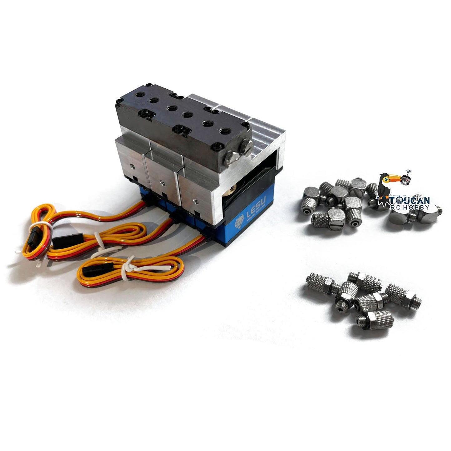 1/14 LESU Metal Reversing Valve 1/2/3/4/5/6 Channel Directional Valve Servo for RC Hydraulic Dump Truck Loader Excavator