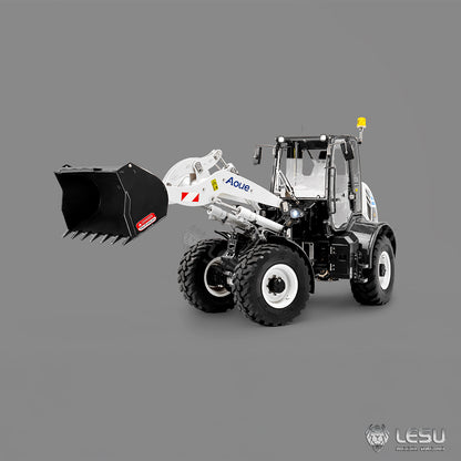 LESU Aoue WA100M-8 1/14 Metal 4x4 Hydraulic RC Loader A0021 Model with Brushless Motor Quick Release Coupler Sound Light System