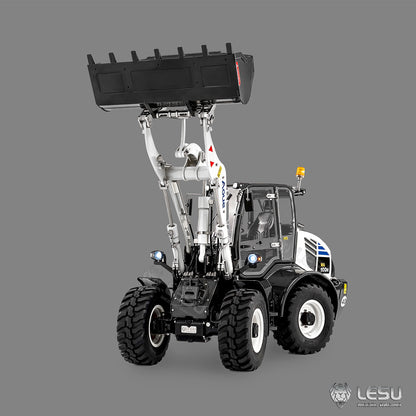LESU Aoue WA100M-8 1/14 Metal 4x4 Hydraulic RC Loader A0021 Model with Brushless Motor Quick Release Coupler Sound Light System