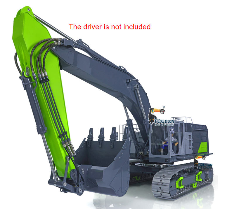 TOUCAN RC HOBBY LESU C374F 1/14 Metal RC Hydraulic Excavator B0001 RTR Brushless Motor 6CH Brass Valve Quick Release Coupler Smoke LCD Screen Sound Light System PL18EV Lite Controller