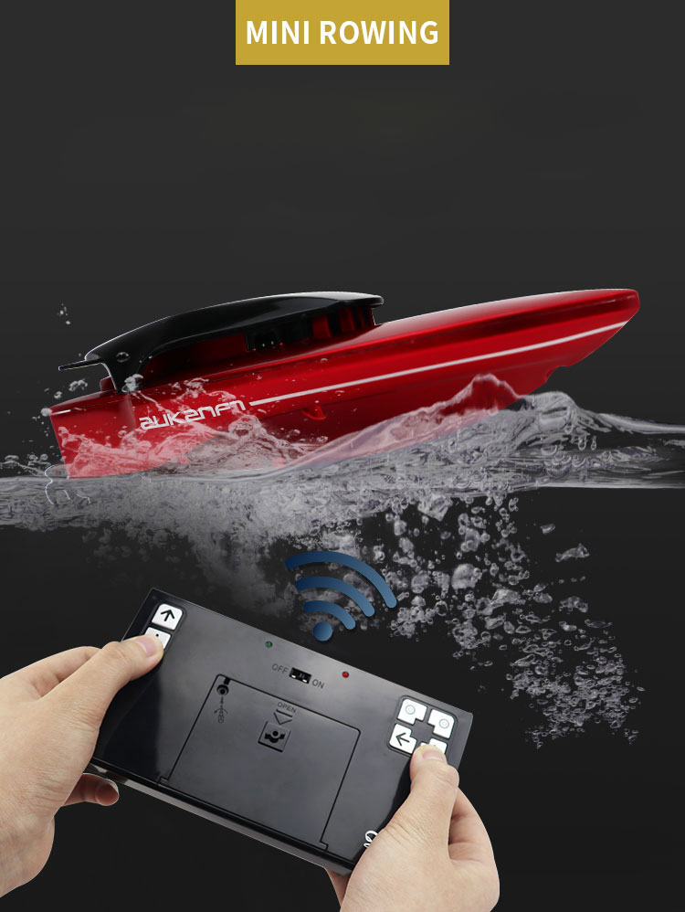 TOUCAN 2.4 G RC Rowing Skiff Radio Control Electric Boat Hover Twin Propellers Indoor Outdoor RTR Mini Toy Model 14*4*3.8cm