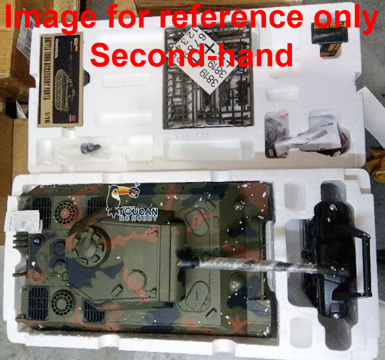 Fast Free Shipping Second Hand US Stock Henglong 1/16 Scale 7.0 Upgraded Metal Version German Panther V RTR RC Tank 3819