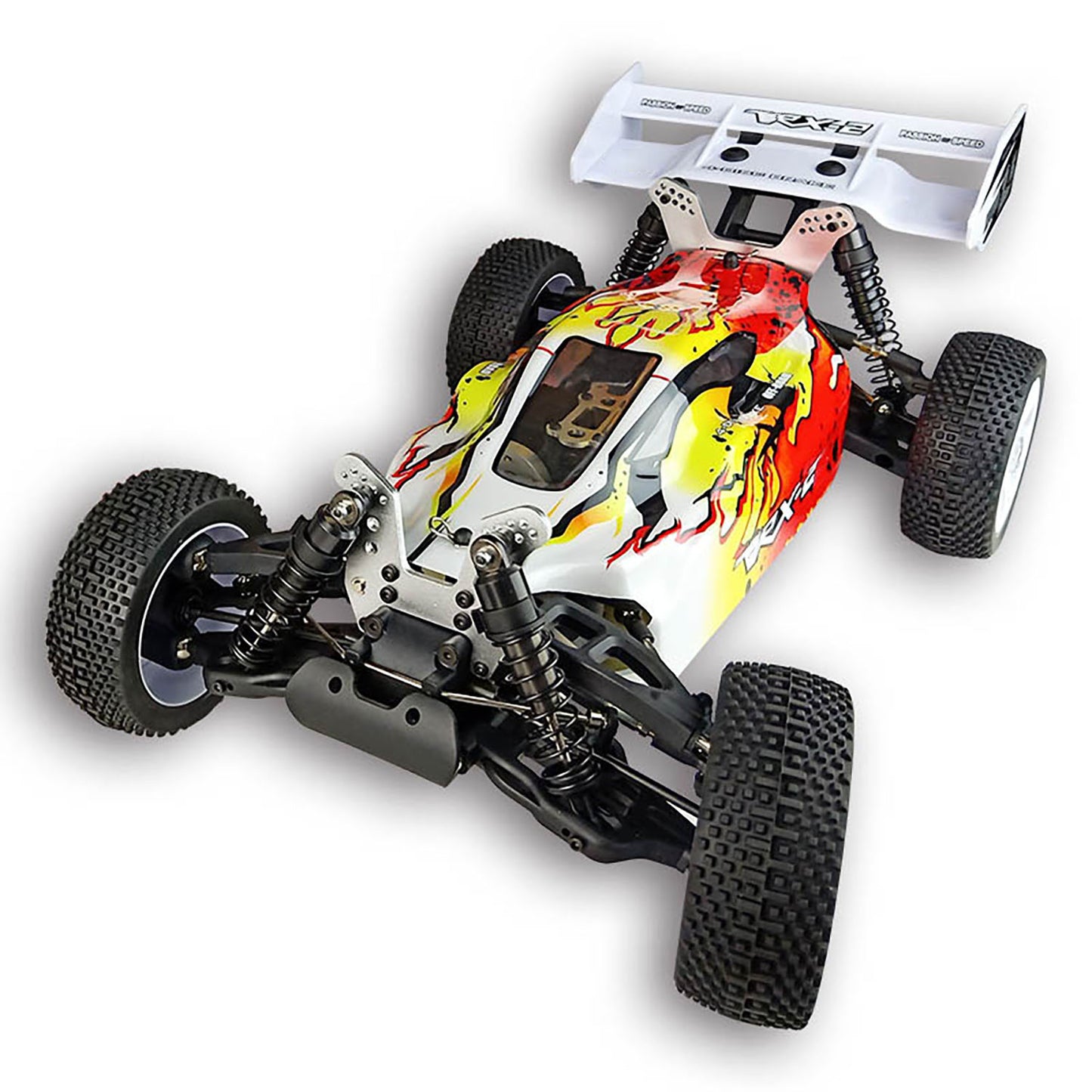 VRX RH812 1/8 2.4GHz RC Off-Road Vehicle 4WD 60-70KM/H High Speed Remote Control Model Car Metal Chassis Tail Wing Battery