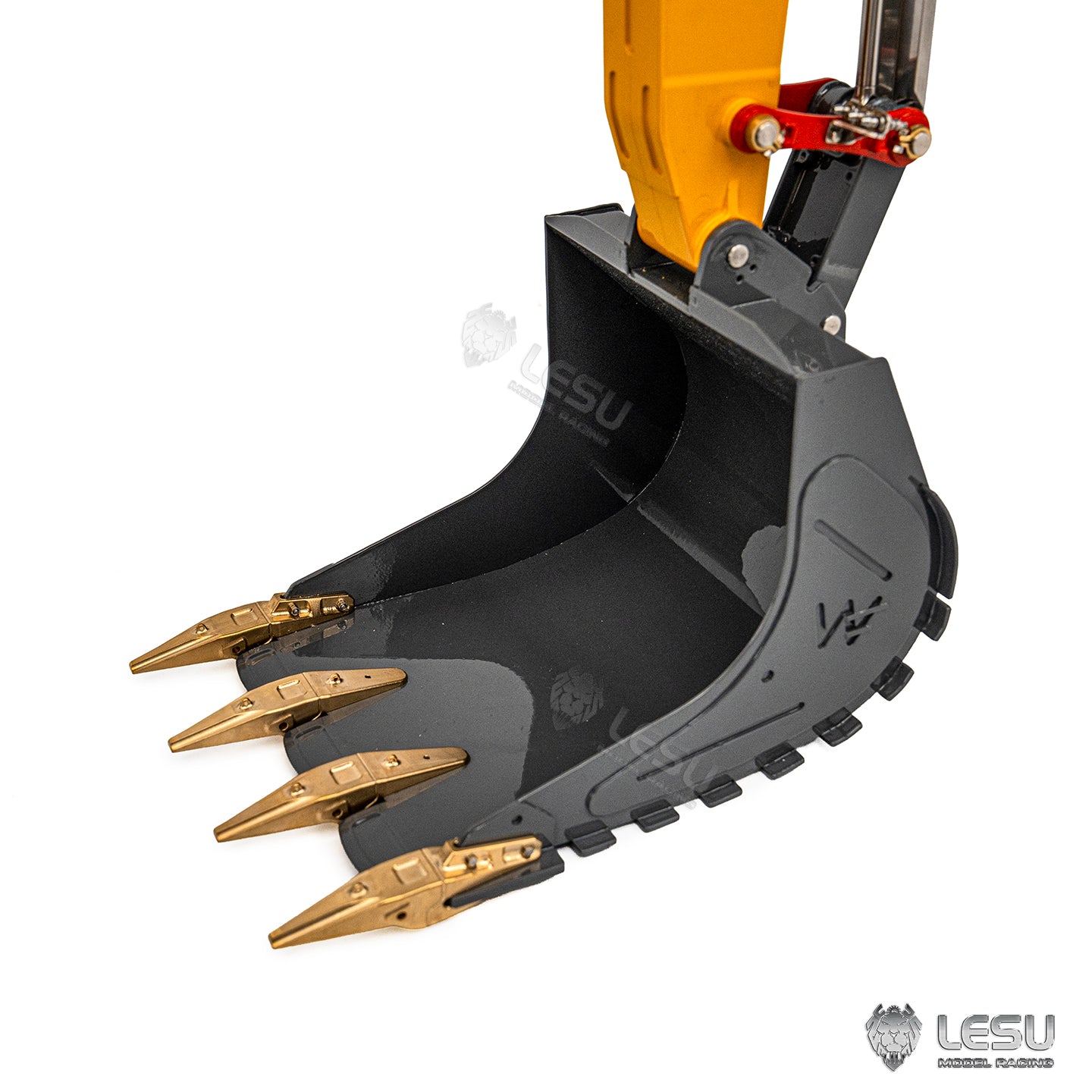 1/14 scale RC hydraulic excavator LR956 yellow construction vehicle model
