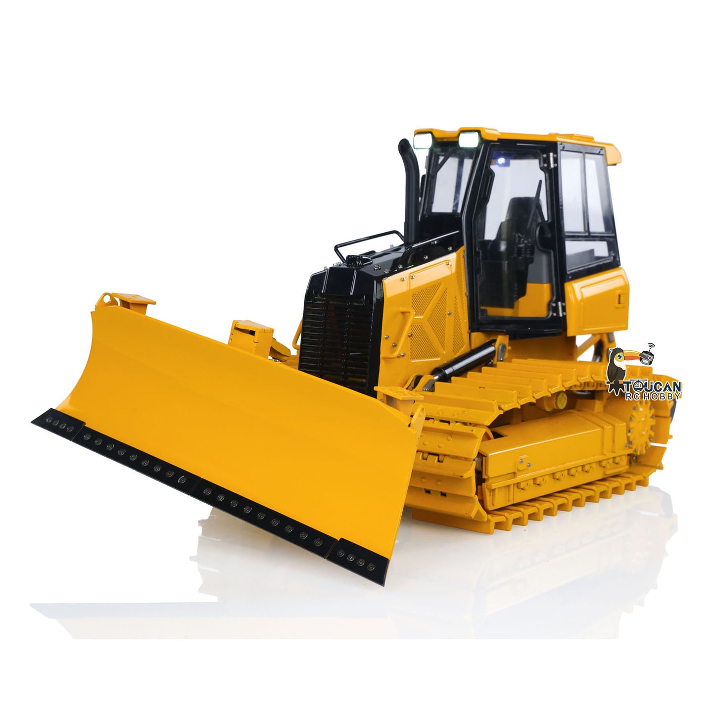 Remote control bulldozer built with vehicle light and sound group
