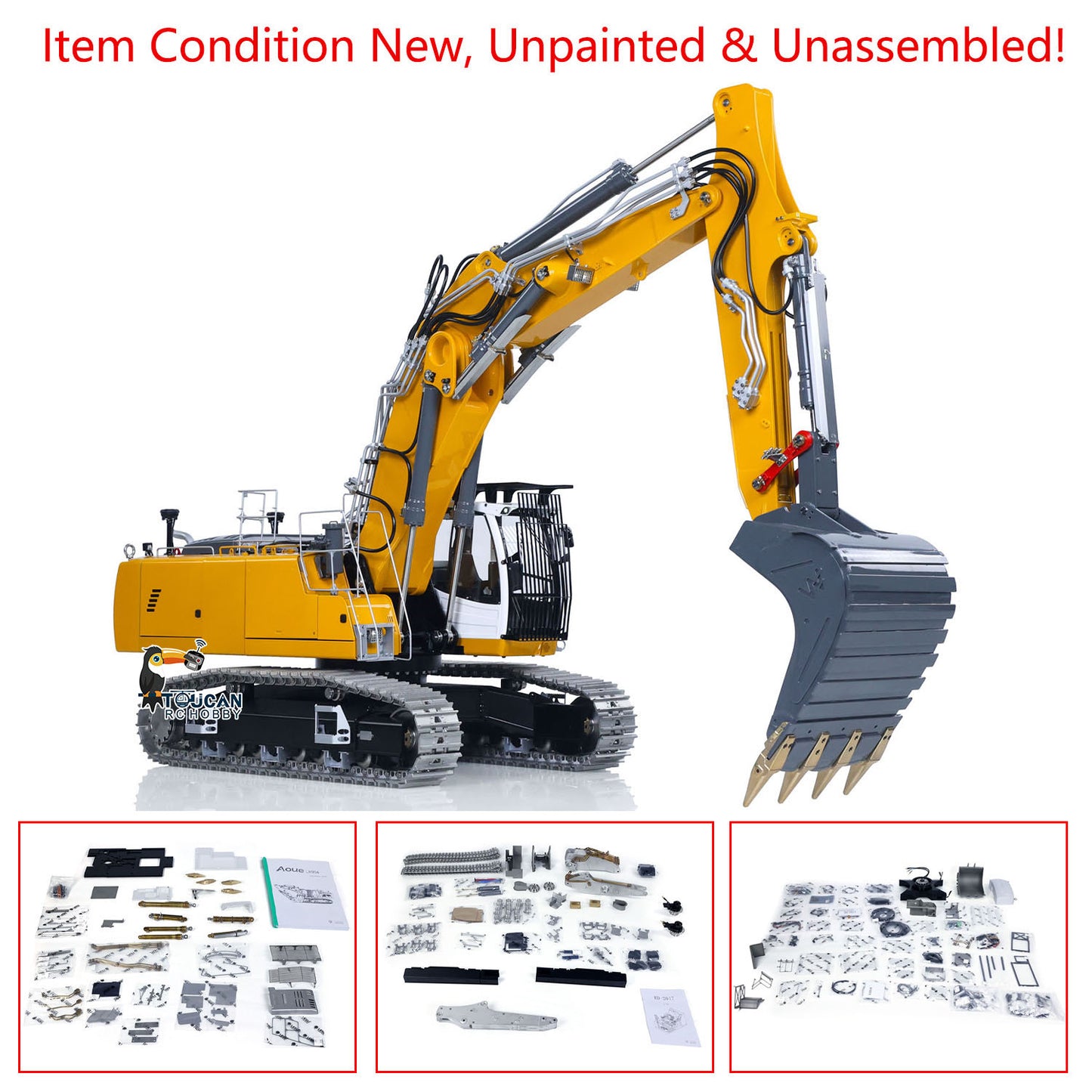 1:14 scale RC hydraulic excavator LS model LR956 full metal crawler, electric powered