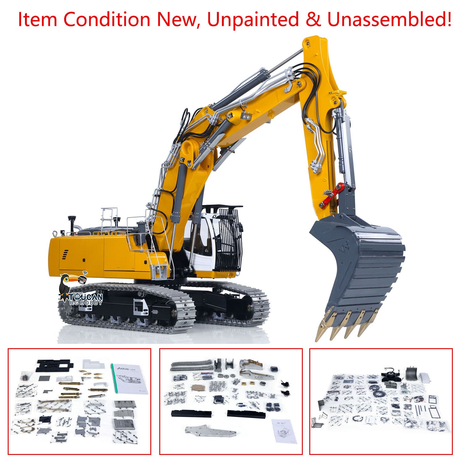 1:14 scale RC hydraulic excavator LS model LR956 full metal crawler, electric powered