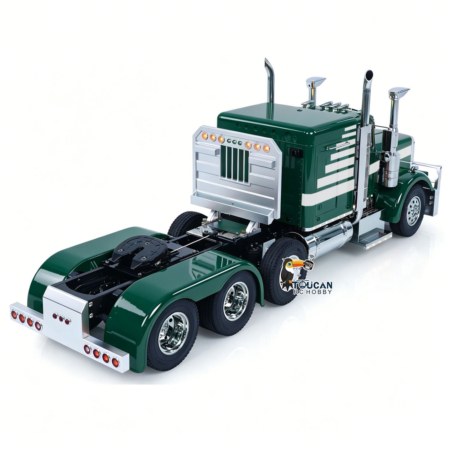 Heavy duty RC tractor full vehicle kit with suspension chassis structure
