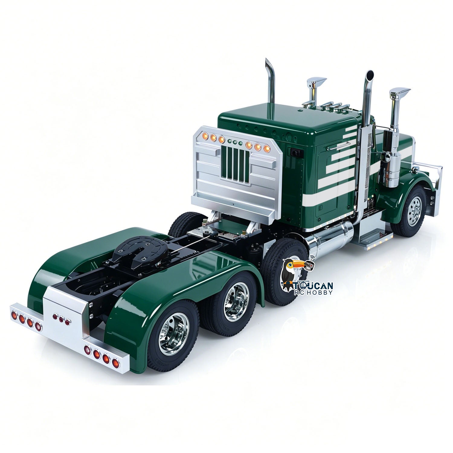Heavy duty RC tractor full vehicle kit with suspension chassis structure
