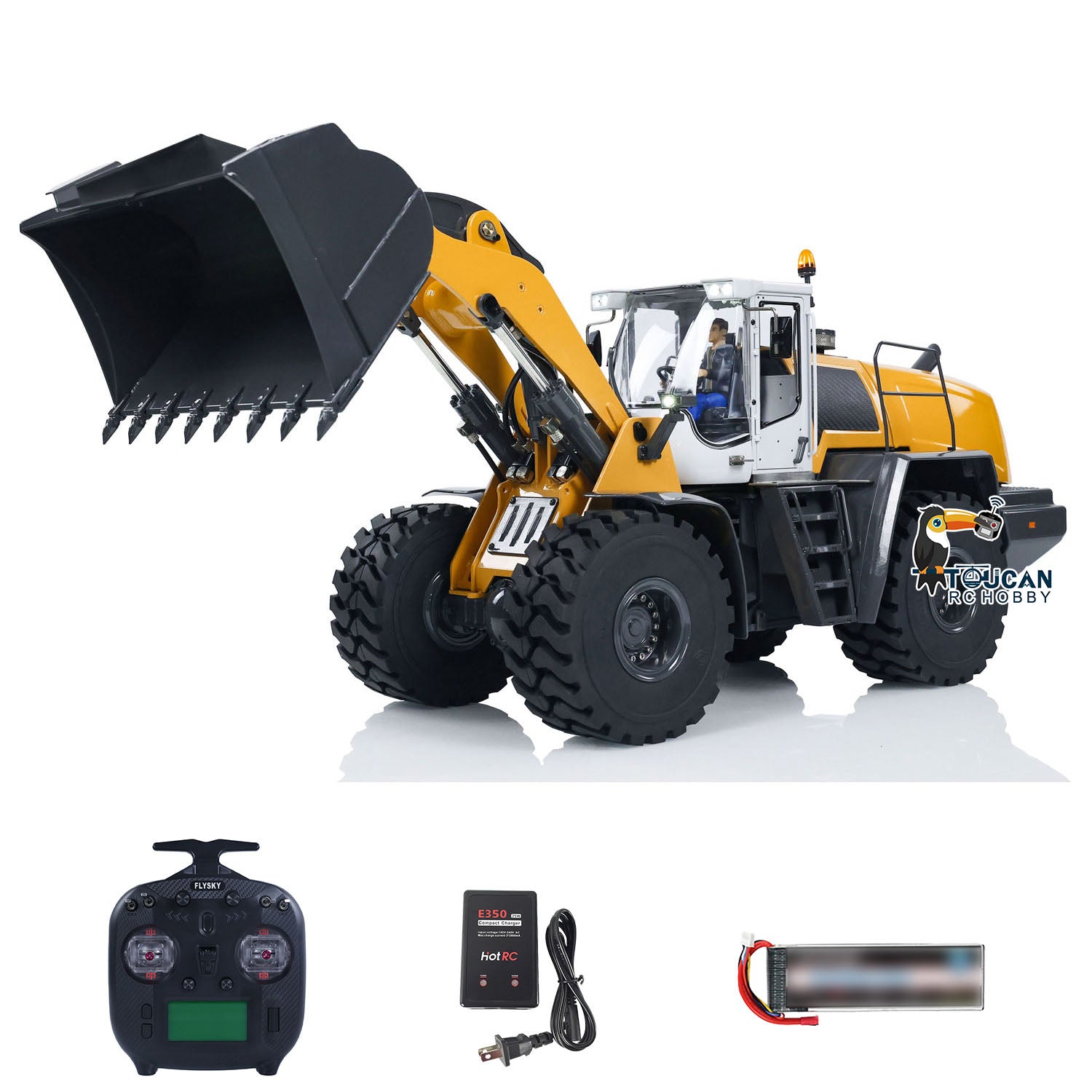 1/14 XDRC 580 RC Loader Metal Remote Control Hydraulic