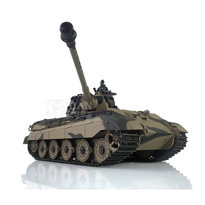 Realistic RC King Tiger tank with metal suspension and metal tracks
