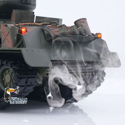 M4A3 military green tank body smoke device 360 turret rotation bb shooting feature

