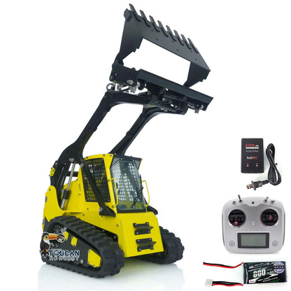 RC skid loader complete assembly with motor ESC and servo
