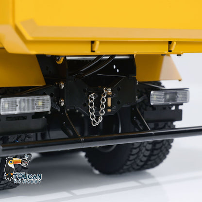 RC hydraulic tipper truck with flip cab and lifting dump bed
