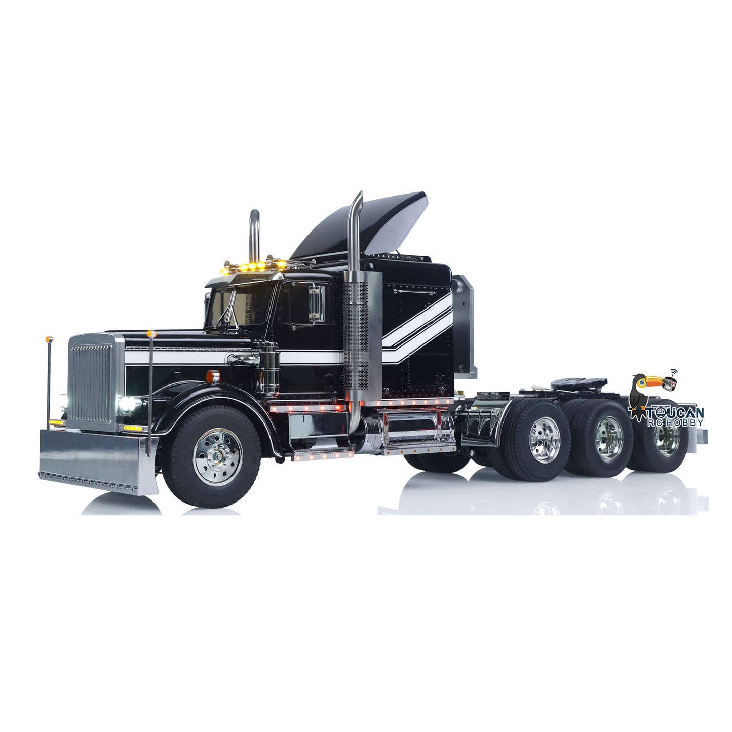 Simulation RC tractor built-in vehicle light and sound system module
